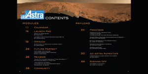 Ad Astra Magazine - Content Page