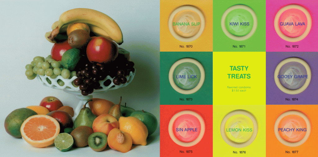 Fruit Flavored novelty condoms